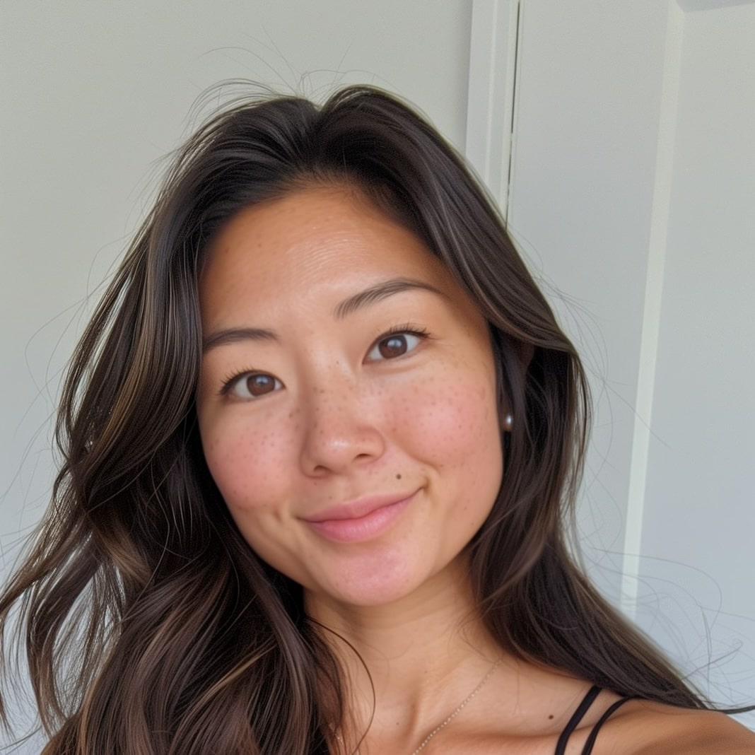 Young Asian woman smiling