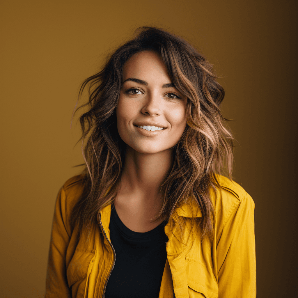 Young girl smiling at the camera