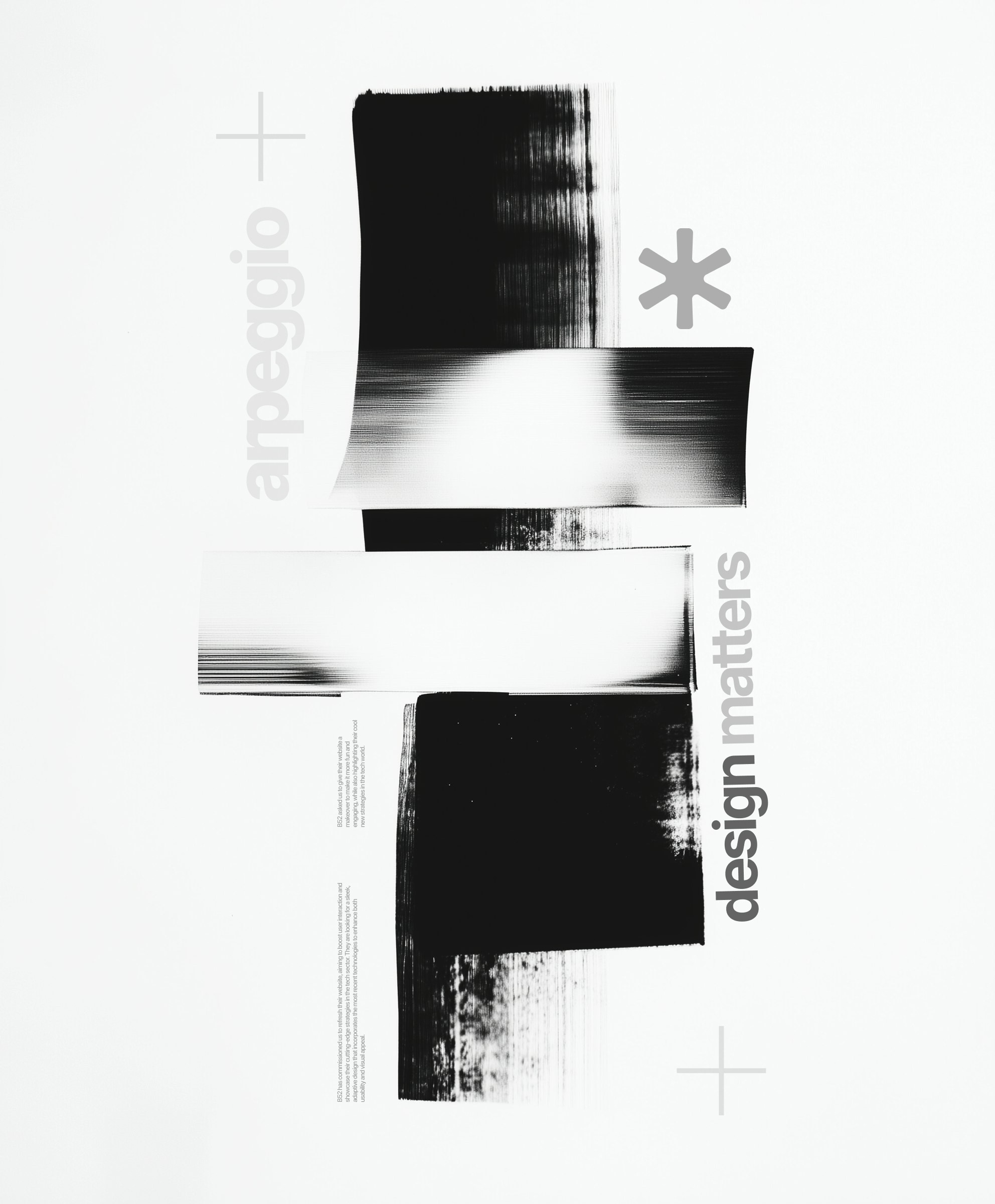 Modern abstract B&W composition